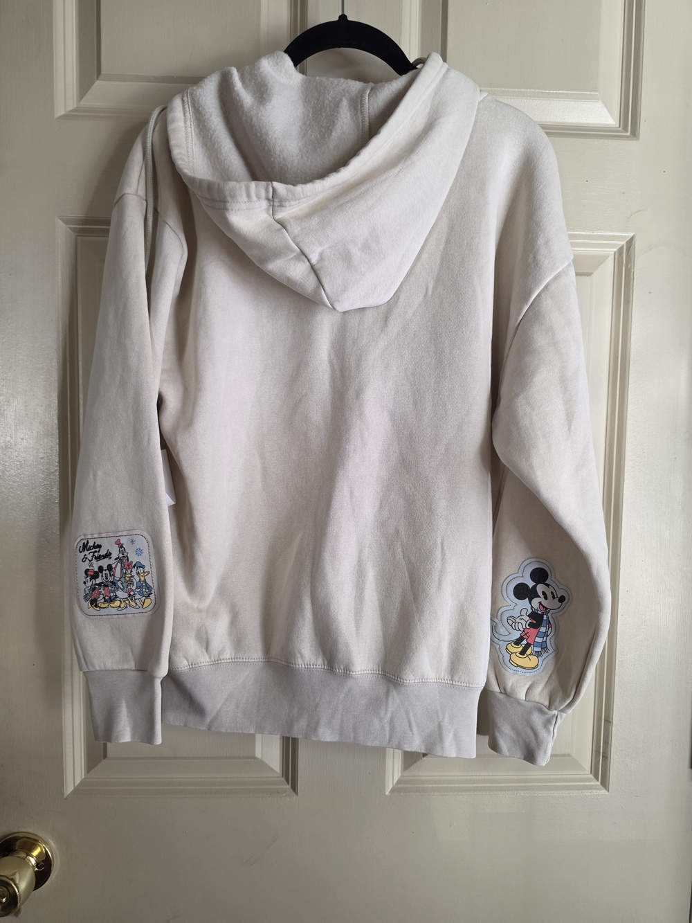 Disney Mickey & Friends Womens Cream Zip-Up Hoodie - Picture 6 of 6